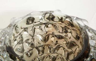  Venfield Murano Gray Glass Rostrate Vase
