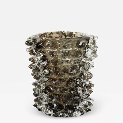  Venfield Murano Gray Glass Rostrate Vase