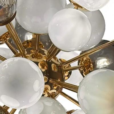  Venfield Opaline Murano Glass Globe Cluster Chandelier