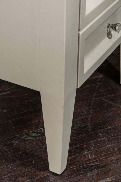  Venfield Pair of Custom Leather Wrapped Nightstands