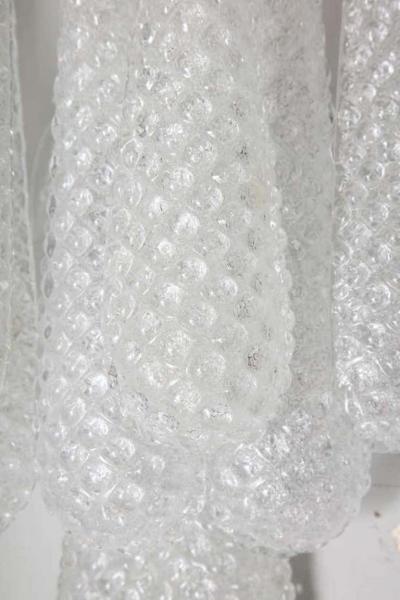  Venfield Pair of Custom Murano Honeycomb Glass Sconces