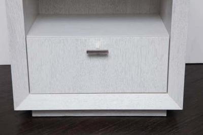 Venfield Pair of Custom Painted Cerused Wood Nightstands