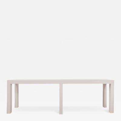  Venfield Parsons Style Lacquered Console Table with Glass Top