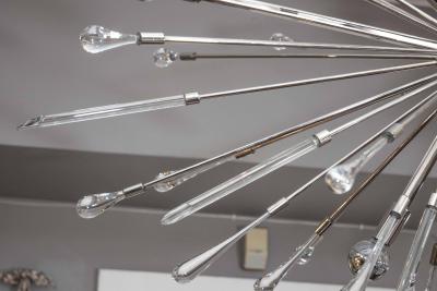  Venfield Polished Nickel Teardrop Chandelier