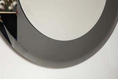  Venfield Round Beveled Mirror with Smoke Glass Border