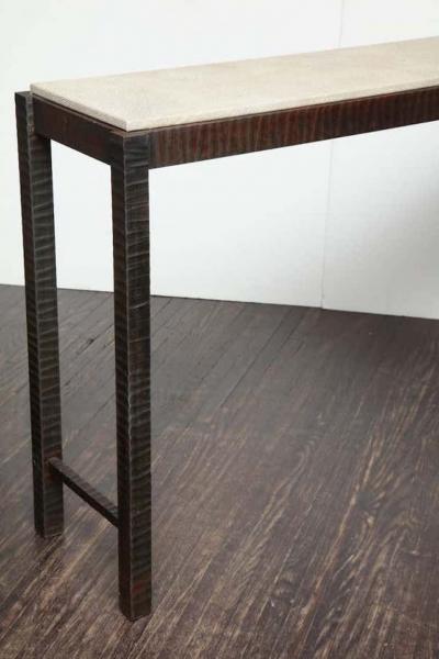  Venfield Shagreen Embossed Edelman Leather Console
