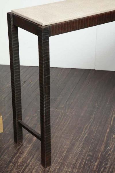 Venfield Shagreen Embossed Edelman Leather Console