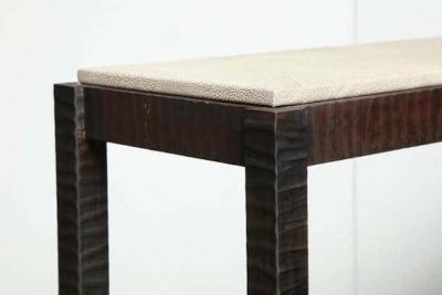  Venfield Shagreen Embossed Edelman Leather Console
