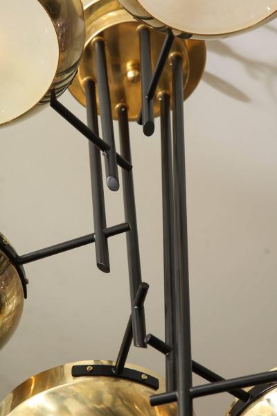  Venfield Six Arm Ceiling Light in the Manner of Stilnovo