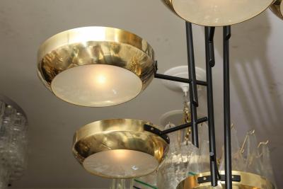  Venfield Six Arm Ceiling Light in the Manner of Stilnovo