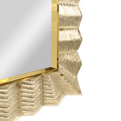  Venfield Stunning Murano Glass and Silver Leaf Mirror