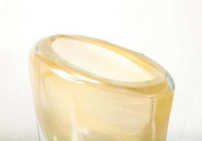  Venfield Tall Gold Sommerso Italian Murano Glass Vase