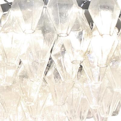  Venfield Tiered Murano Glass Polyhedron Fixture