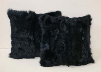  Venfield Toscana Long Hair Shearling Pillow in Deep Forest Color