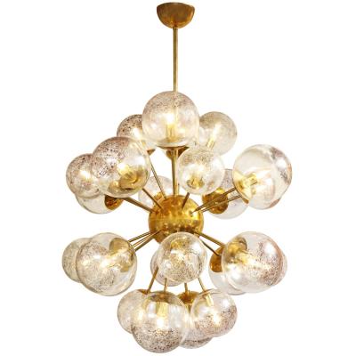  Venfield Unique Sputnik Style Chandelier in Polished Brass with Glass Globes 2022