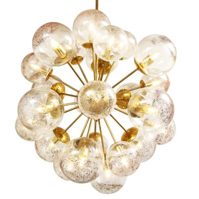  Venfield Unique Sputnik Style Chandelier in Polished Brass with Glass Globes 2022