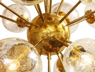  Venfield Unique Sputnik Style Chandelier in Polished Brass with Glass Globes 2022