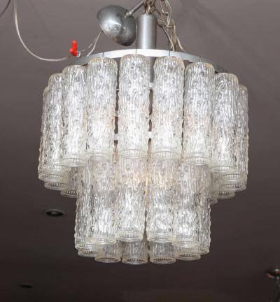  Venice Murano Co Murano Two Tier Chandelier with Sculpted Glass Pendants