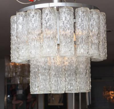  Venice Murano Co Murano Two Tier Chandelier with Sculpted Glass Pendants