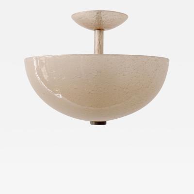  Venini 1930s Venini Murano Bollicine glass ceiling lamp