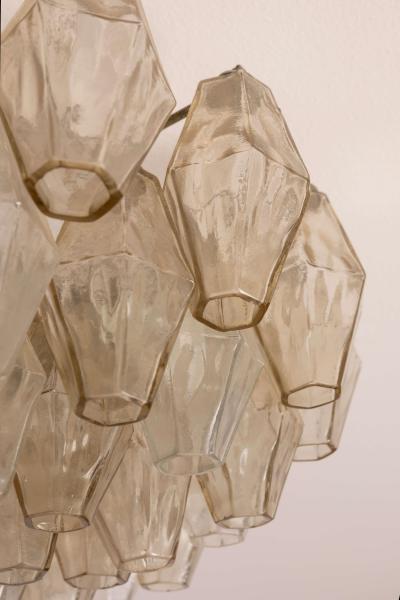  Venini A signed Venini Poliedri chandelier composed of glass diffusers Italy 1950s
