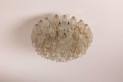  Venini A signed Venini Poliedri chandelier composed of glass diffusers Italy 1950s