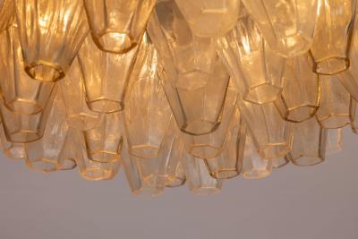  Venini A signed Venini Poliedri chandelier composed of glass diffusers Italy 1950s