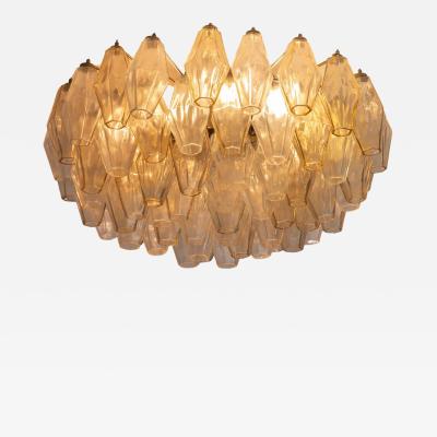  Venini A signed Venini Poliedri chandelier composed of glass diffusers Italy 1950s
