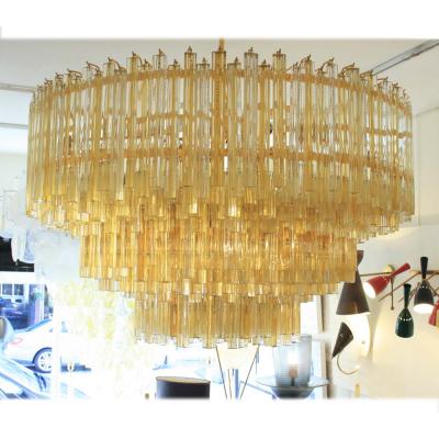  Venini AN OUTSTANDING VENINI TRIEDRI CEILING LIGHT