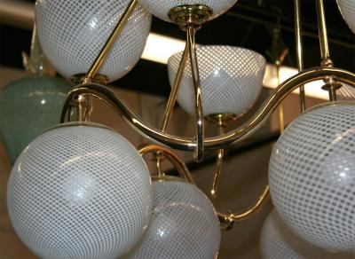  Venini Art Deco Venini Chandelier made in Italy