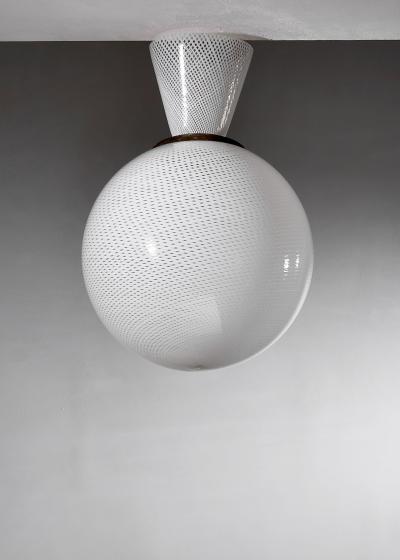  Venini Carlo Scarpa ceiling lamp for Venini