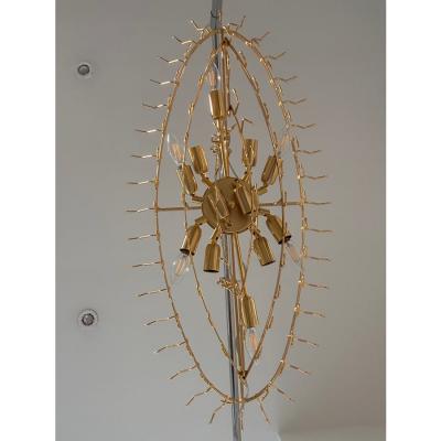 Venini Contemporary Multicolored Poliedri Murano Glass Chandelier in Venini Style