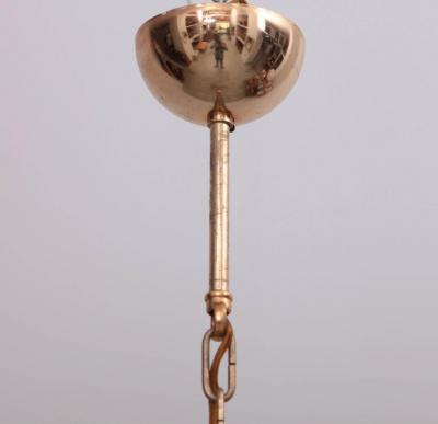  Venini Extra Large Murano Chandelier with Gold Plated Base Italy 1970s