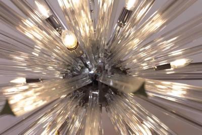  Venini Extraordinary Huge Murano Glass Sputnik Chandelier in the manner of Venini