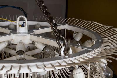  Venini LARGE VENINI ART GLASS CHANDELIER