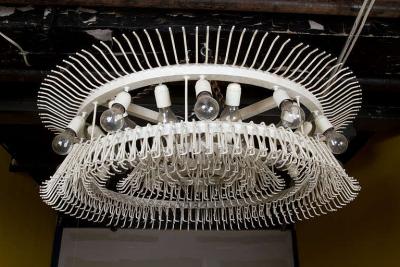  Venini LARGE VENINI ART GLASS CHANDELIER