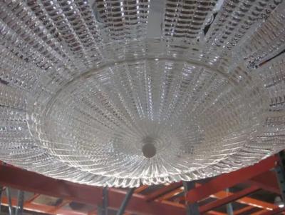  Venini Large Italian Mid Century Modern Murano Glass Chandelier Carlo Scarpa Venini