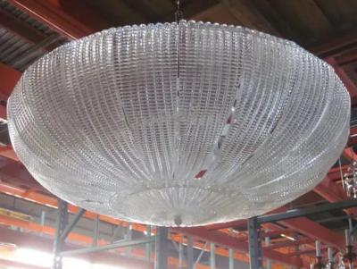  Venini Large Italian Mid Century Modern Murano Glass Chandelier Carlo Scarpa Venini