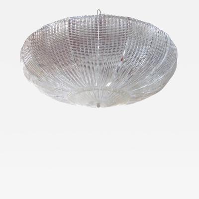  Venini Large Italian Mid Century Modern Murano Glass Chandelier Carlo Scarpa Venini