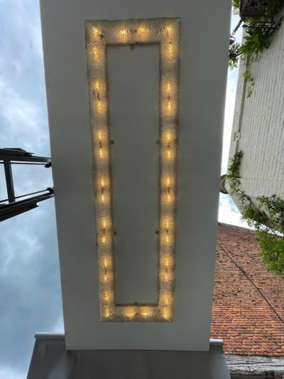  Venini Large Mid Century Ceiling Light by Venini