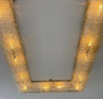  Venini Large Mid Century Ceiling Light by Venini