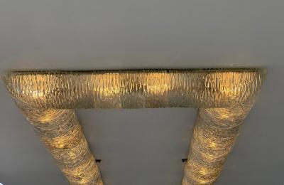  Venini Large Mid Century Ceiling Light by Venini
