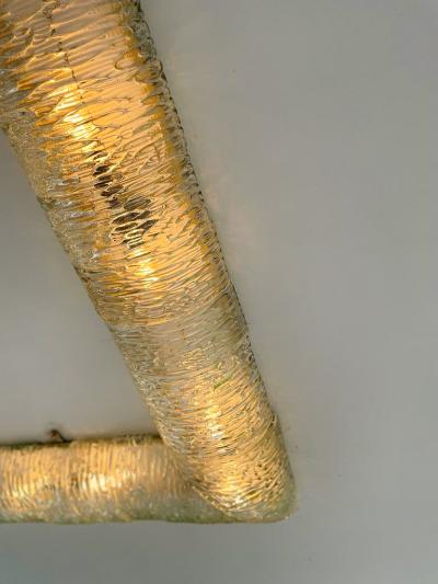  Venini Large Mid Century Ceiling Light by Venini
