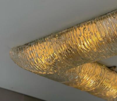  Venini Large Mid Century Ceiling Light by Venini