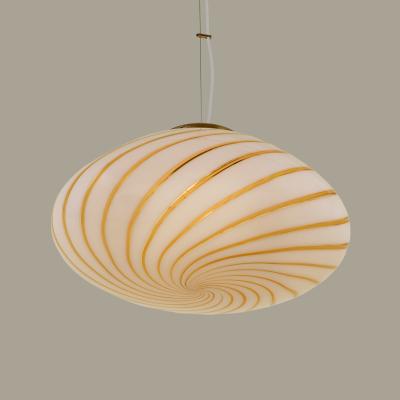  Venini Large Murano swirl pendant in the style of Venini