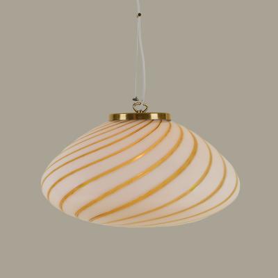  Venini Large Murano swirl pendant in the style of Venini