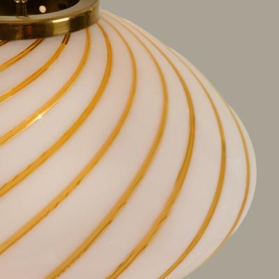  Venini Large Murano swirl pendant in the style of Venini