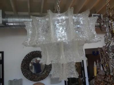  Venini Mid Century Modern Venini Attributed Murano Chandelier