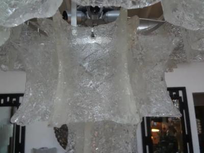  Venini Mid Century Modern Venini Attributed Murano Chandelier