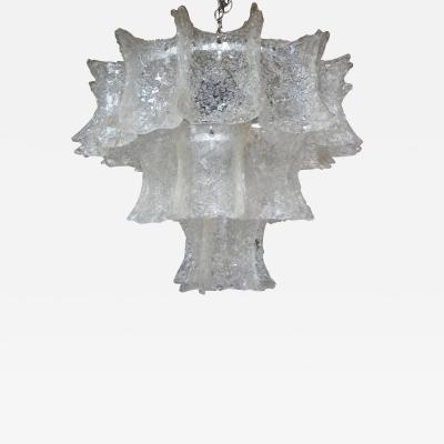  Venini Mid Century Modern Venini Attributed Murano Chandelier